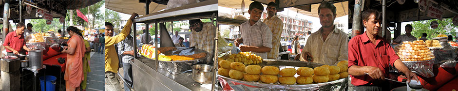 roti roll street food vendors